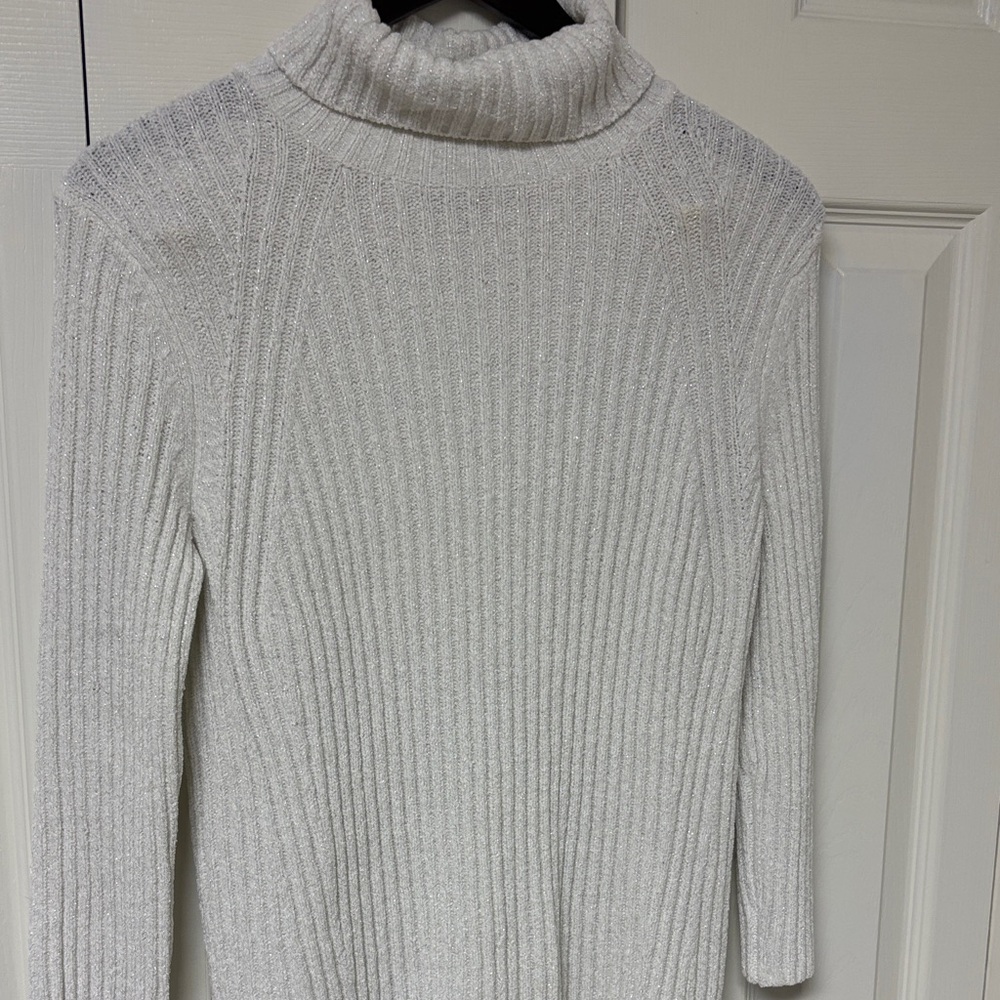 Talbots Light Gray Turtleneck Sweater